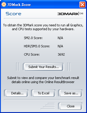 3DMark06 CPU Score
